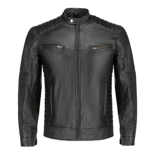 Men Black Leather Jacket 1